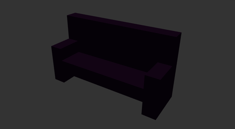 Low Poly Bench